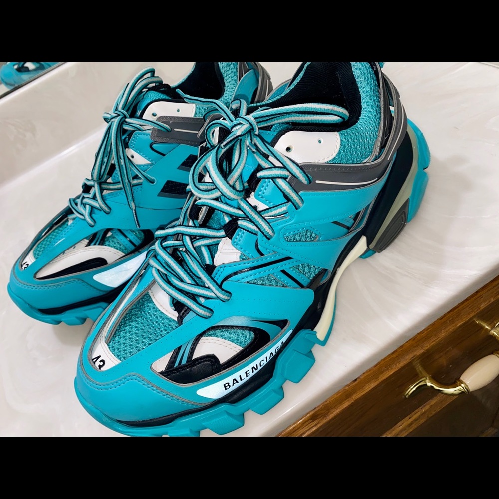COPY - Blue & White Balenciaga Track Sneakers siz…